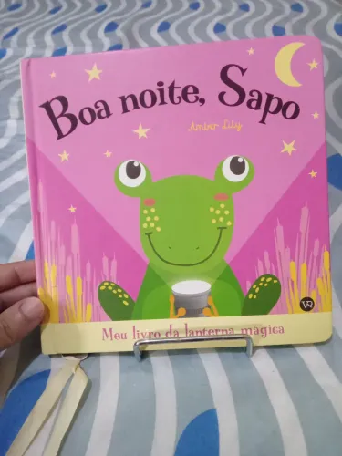 Livro infantil "boa noite Sapo" meu livro da lanter mágica