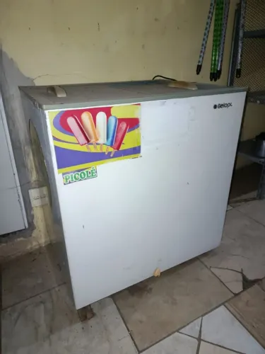 Freezer tampa de vidro 
