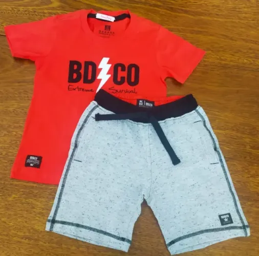 Camisa Para Meninos Com Short