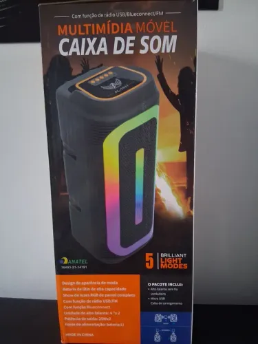 Caixa de som multimídia móvel