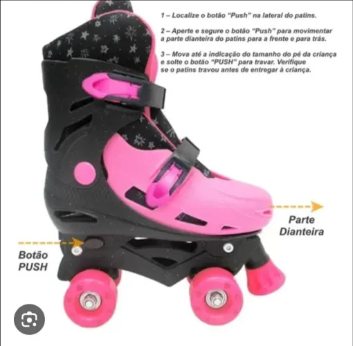 Patins rosa