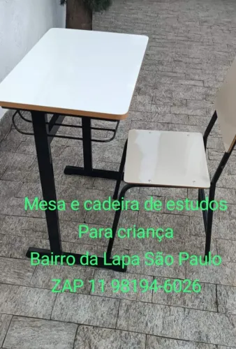 Conjunto mesa e cadeira de estudos para criança