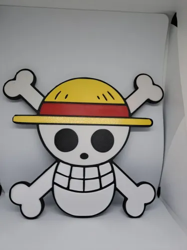 One Piece placa impressão 3D