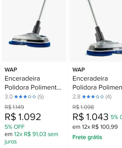 Enceradeira Polidora WAP - Limpeza e Brilho!