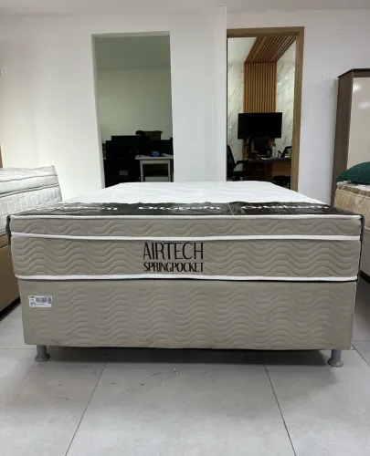 Cama Box Casal Ortobom Airtech Spring Pocket com Molas ensacadas - Entrega Imediata!