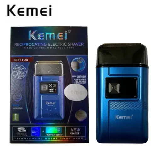 Máquina KEMEI Shaver barbear e Aparador de Pelos