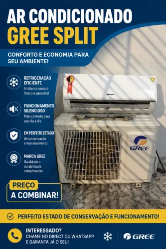 Ar condicionado 9000btus Gree em perfeito estado!