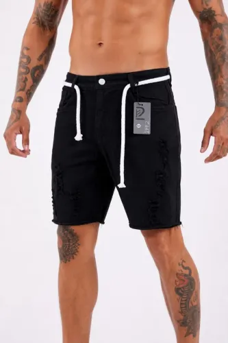 Bermudas jeans modelos q estão em alta estação com regulador de cordinha