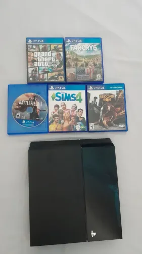 PS4 Usado Com Jogos