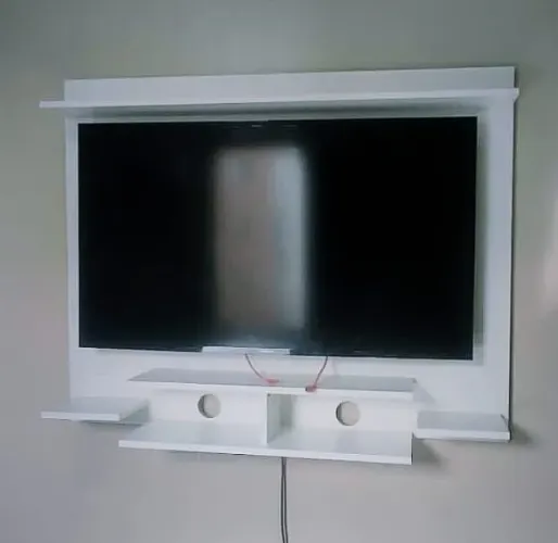 Painel 43'' branco em mdf