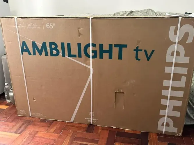 TV 65 4K LACRADO ! NOVO! 65" Smart Ambilight , 1 ano de Garantia PHILIPS e Nota Fiscal