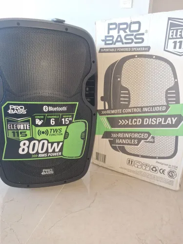 Caixa de som e amplificador _ PROBASS 800W