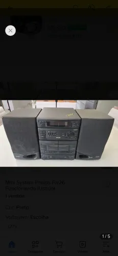 Aparelho de Som Mini System FW26 Philips 