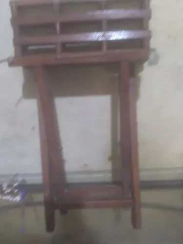 Banquinho Dobrável de Madeira Maciça - Resistente