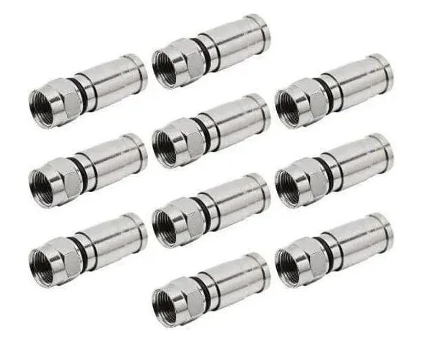Conector RG6 cabo coaxial tv 
