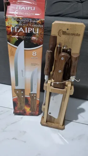 Kit churrasco 8 peças Paz e Pazini