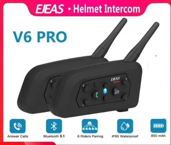 Intercomunicador Ejeas V6 Pro (valor do par)