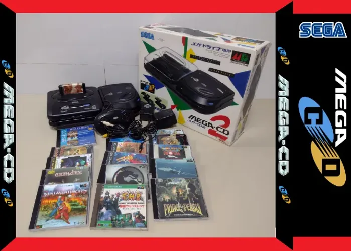 Console Sega Mega Cd Super Conservado Com 16 Jogos