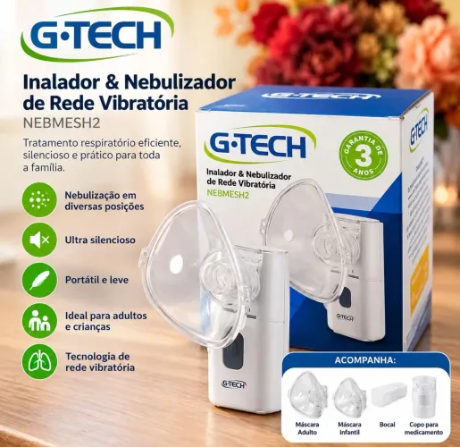 G-TECH NEBMESH2 - Nebulizador de Rede Vibratória NOVO NA CAIXA