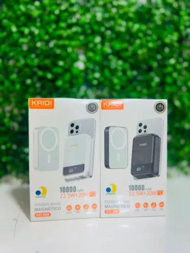 Carregador Portátil Por Indução KAIDI 10mAh | Selo Anatel