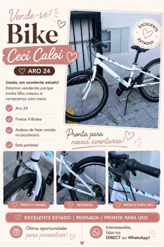 bicicleta Caloi Ceci 