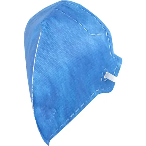 Respirador dobrável, semifacial, sem carvão ativado, sem válvula, PFF1, RDV 2101, azul, VO