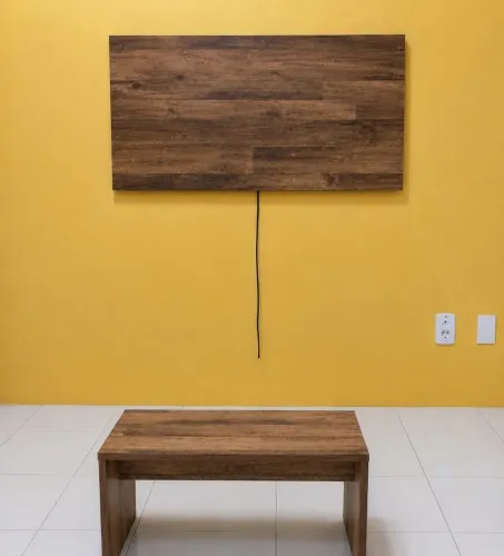 Painel e mesa de centro
