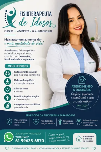 Fisioterapeuta de Idosos | Atendimento Domiciliar | Reabilitação e Qualidade de Vida. 
