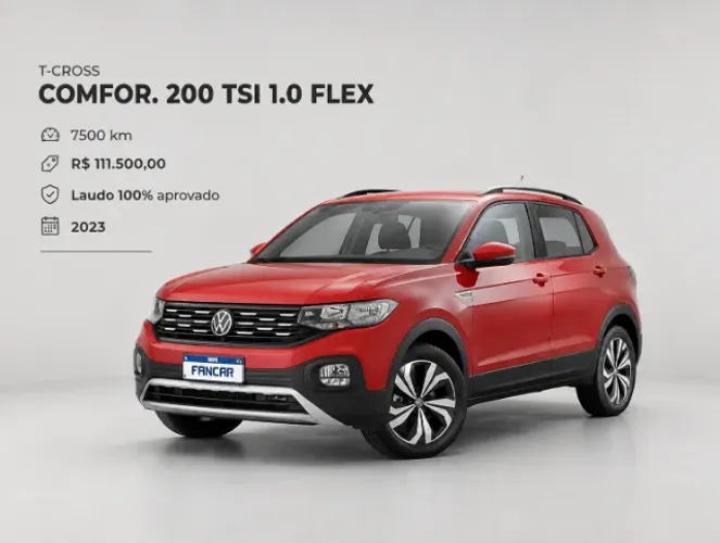 Volkswagen T-Cross Comfortline 1.0 TSI Flex 5P Aut. 2023