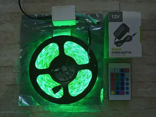 Fita Led 5050 Rgb Colorida 5m 16 Cores + Fonte e Controle Remoto