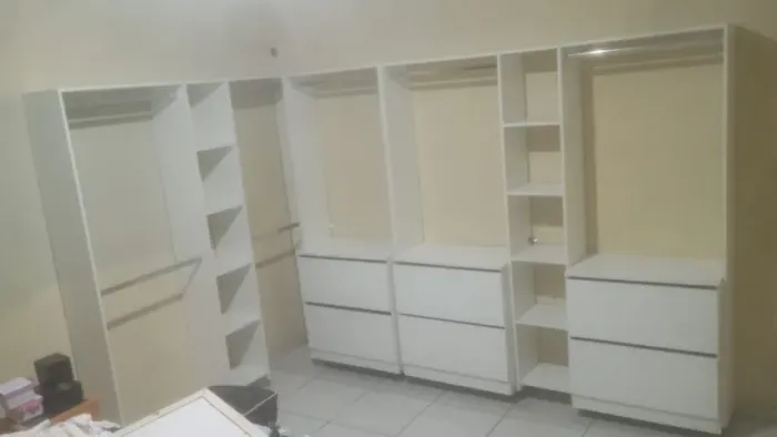 CLOSET CM 6 GAVETÕES TORRE CABIDEIRO MDF NOVO