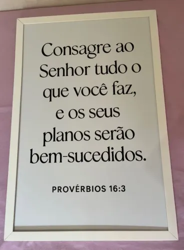 Vendo quadro decorativo Provérbios 16:3