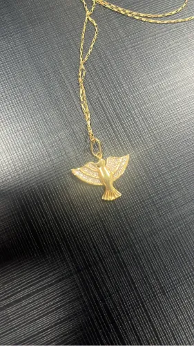 Cordão com pingente de ouro 3.3 gr.