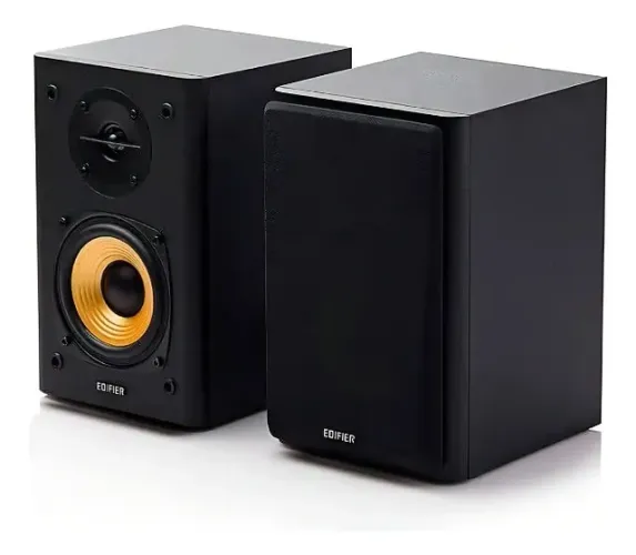 Monitor De Audio Edifier R1000t4 24w Rms 127/220v 100% Madeira Preto