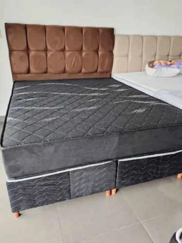 CAMA BOX QUEEN MOLAS ENSACADAS COM FRETE GRÁTIS 