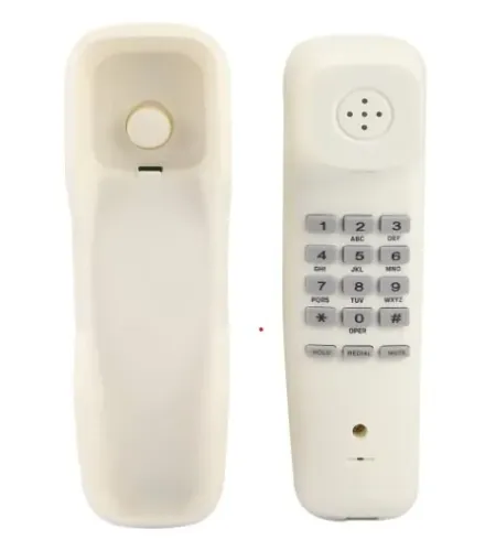 Telefone Gôndola Ibratele Fio Fixação Parede Mesa Branco 04569