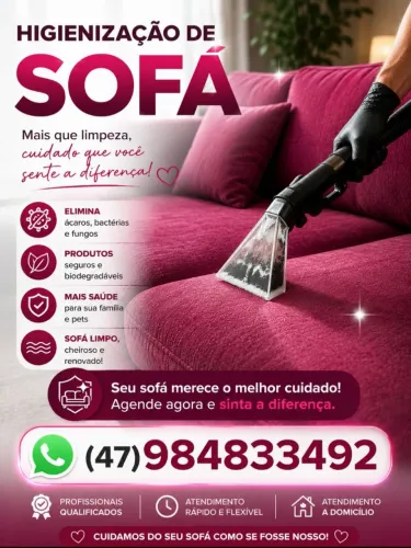 Higienização de estofados