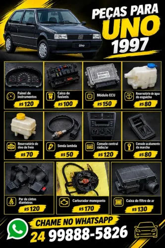 Peças para Uno 1997 em ótimas condições