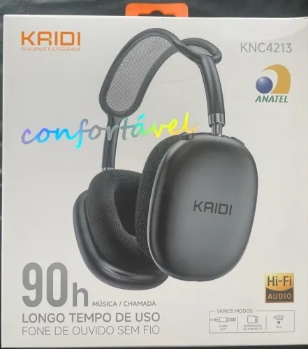 Fone sem fio KAIDI KNC4213 Bluetooth 90h