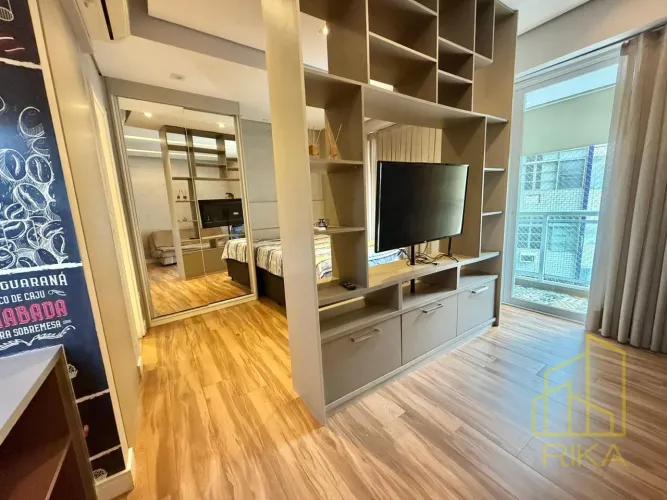 Apartamento para Locação em Santos, Pompéia, 1 dormitório, 1 banheiro, 1 vaga