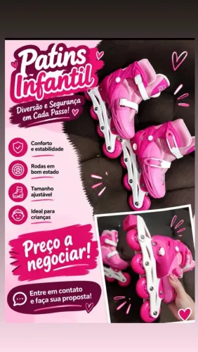 Vendo Patins infantil Rosa infantil 