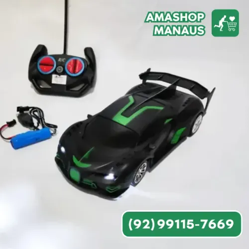 Carrinho Controle Remoto Bateria Recarregavel Esportivo