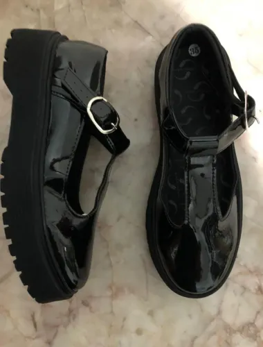 1 Par de Sapatos Mary Jane Vintage Doce & Cool