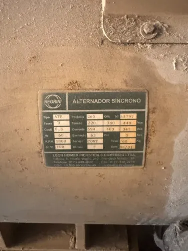 Gerador de 265 kva Negrini
