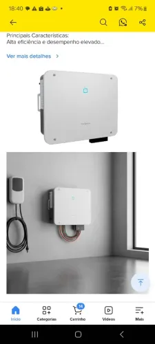 Inversor sungrow 20 k trifasico 220 v( região pará e amapá)