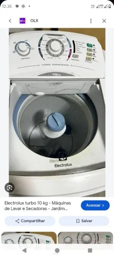 A venda máquina Eletrolux 10 kilos