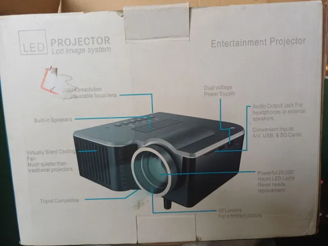 DESAPEGO! Projetor LED Rick-L (Entretenimento) - NÃO TESTADO - Para Peças/Conserto