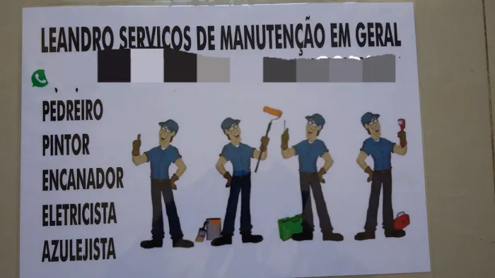 Pedreiro Pintor Encanador Manutenção Predial em geral. 