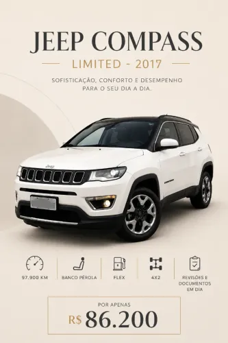 Jeep Compass Limited 2.0 4X2 Flex 16V Aut. 2017
