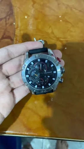 Relógio technos com pulseira de borracha